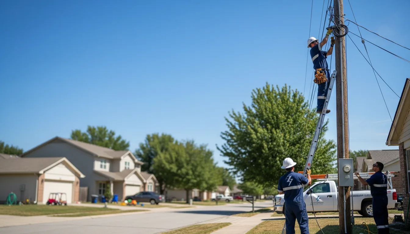 Residential electrician providing installation services in Burlington, WI